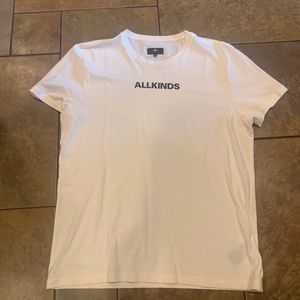 Men’s Medium White 7 for all mankind tee shirt